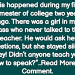 Silent Student’s Powerful Response