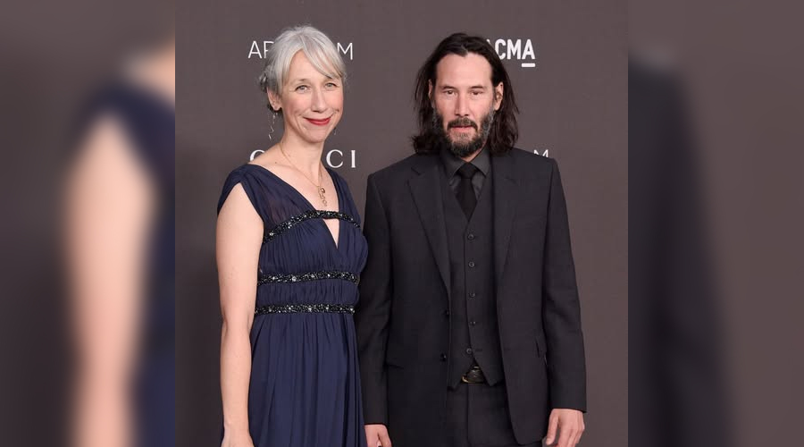 Keanu Reeves’ girlfriend, 54, faces mixed reactions after posing in teal cut-out dress on red carpet