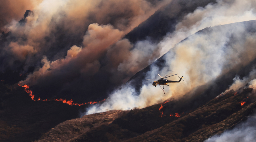 The fire in California spread to five more places