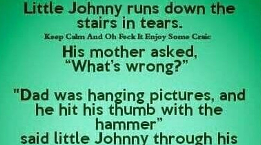 Little Johnny’s Hilarious Reaction to Dad’s Hammer Mishap