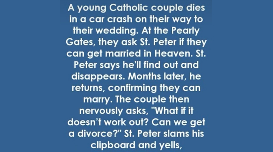 St. Peter’s Answer Will Leave You Crying With Laughter!