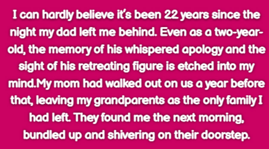 Twenty-two years after my father abandoned me at my grandparents’ door, I stumbled upon him in a restaurant.