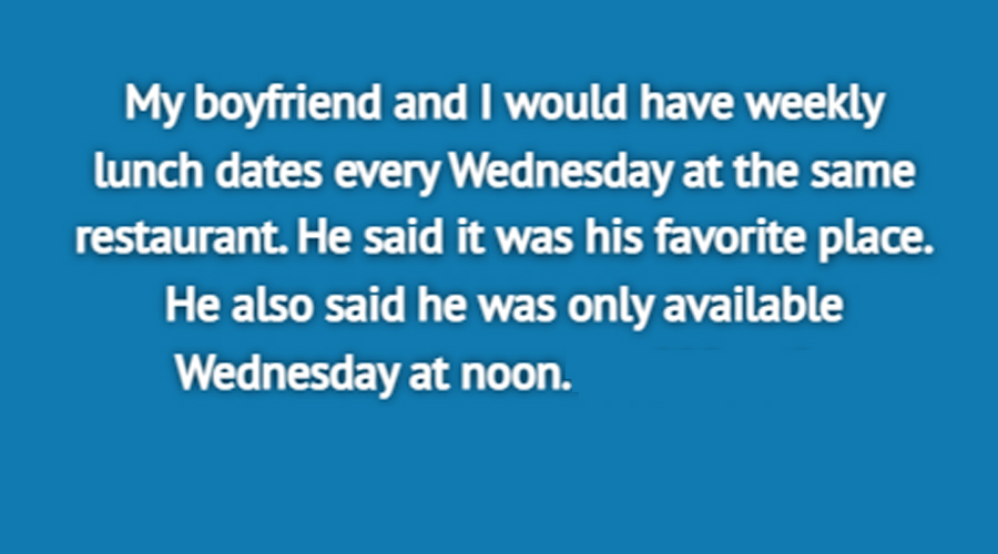 How a Weekly Lunch Date Exposed a Shocking Betrayal