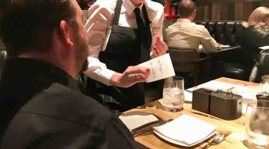 I Saw A Beautiful Waitress Hand My Husband A Note – His Face Turned Red As He Read It