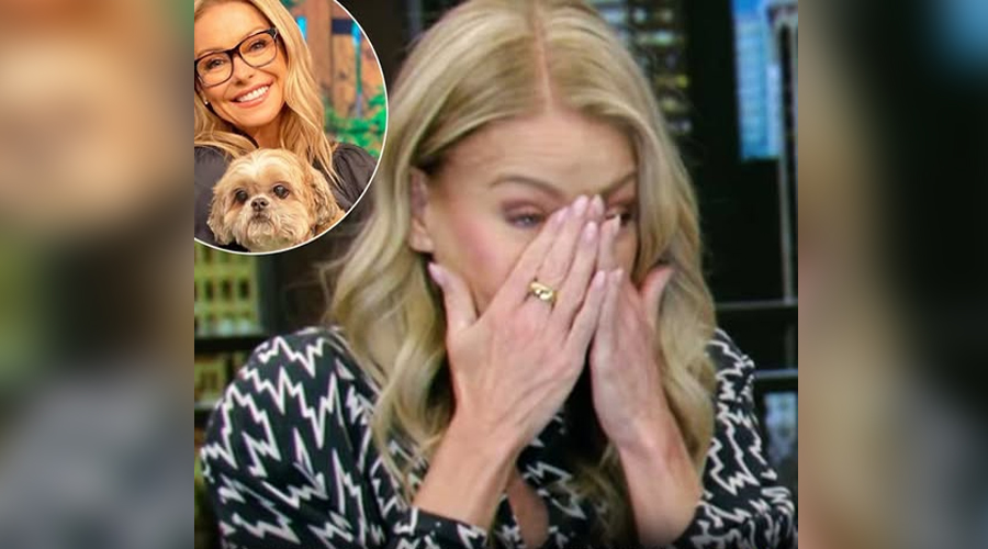 Kelly Ripa breaks down on TV after losing her 17-year-old dog