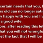 A Wife Finds A Note From Her Husband