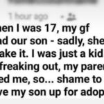 Back when I was 17, my gf Emily had our son – sadly, she didn’t make it
