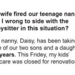 When I got home, I found my wife yelling at nanny while nanny was just..