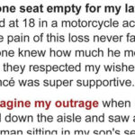 Woman Leaves Empty Seat for Late Son at Her Wedding…………………..Today