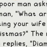 A poor man meets a rich man around Christmas