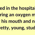 A Male Patient Is Lying In Bed In The Hospital