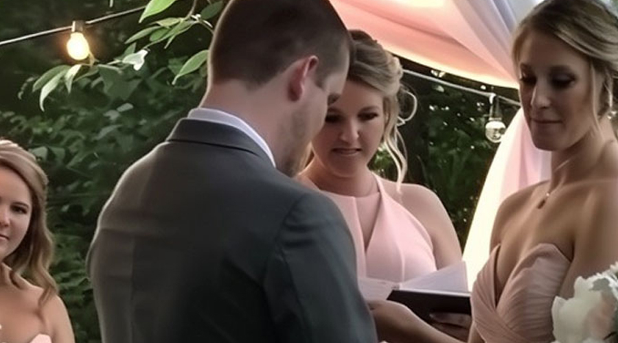 During our wedding, my bridesmaids secretly passed something to my husband