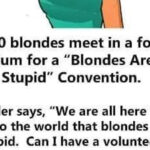 80,000 blondes meet in a football stadium for a “Blondes Are Not Stupid” convention