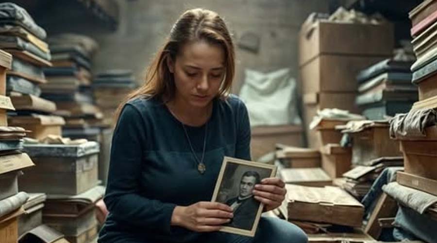 THE CLEANING LADY was sorting through the clutter in a wealthy man’s mansion