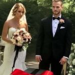 A Coffin Decorated With A Bow Was Brought To Our Wedding