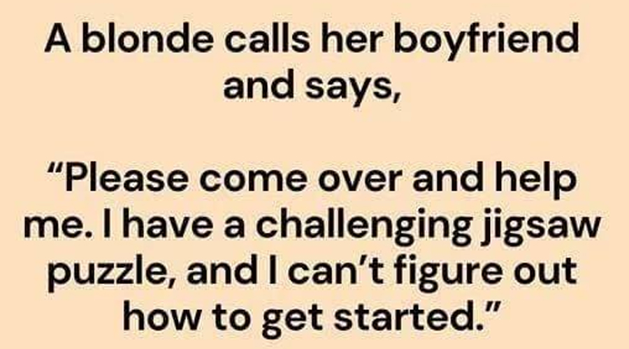 A Blonde Calls Her Boyfriend And Says