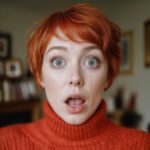 She forgot to tell her husband that she was coming home. When she entered the apartment, she almost fainted from what she saw.