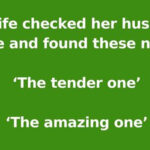 The wife checked her husband’s phone and found…: