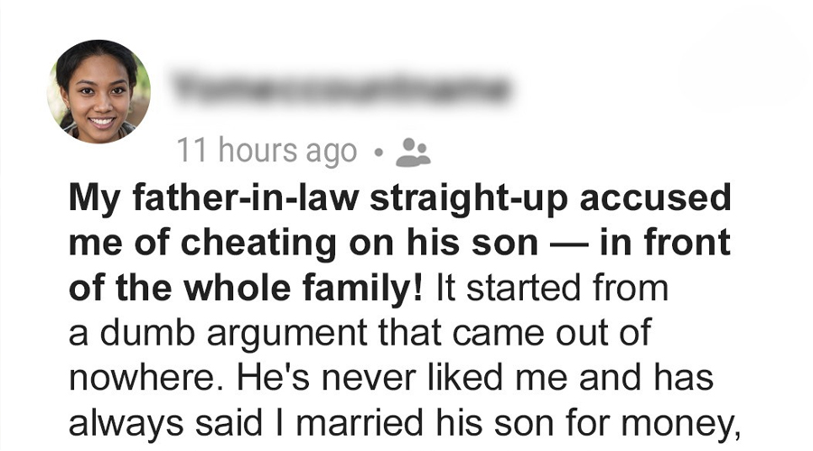 My Father-in-Law Accused Me of Cheating – Days Later, Karma Caught Up with Him