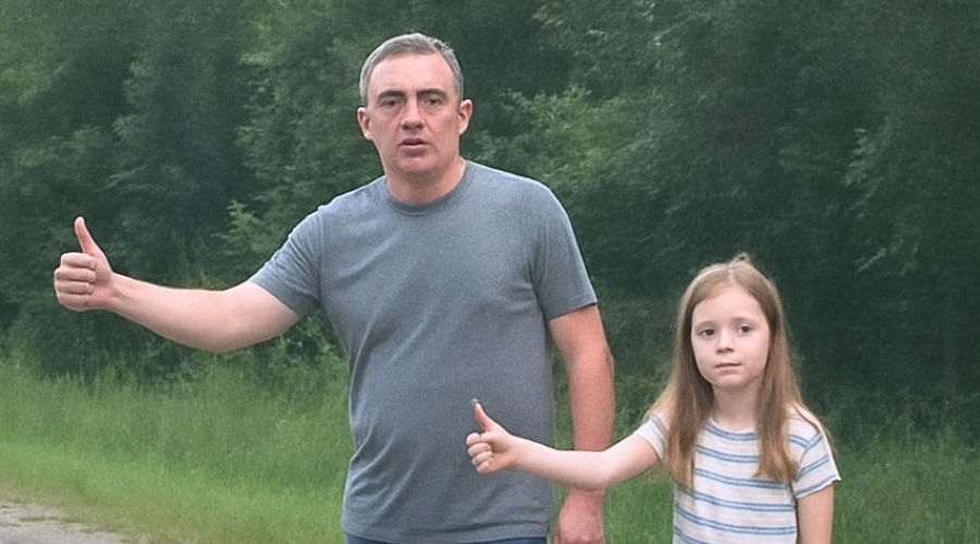 My Dad Left Me When I Was 13 — Ten Years Later, I Saw Him on the Side of the Road Hitchhiking with a Little Girl