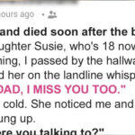 I Heard My Daughter Whisper ‘I Miss You Dad’ into the Landline – but I Buried Her Father 18 Years Ago