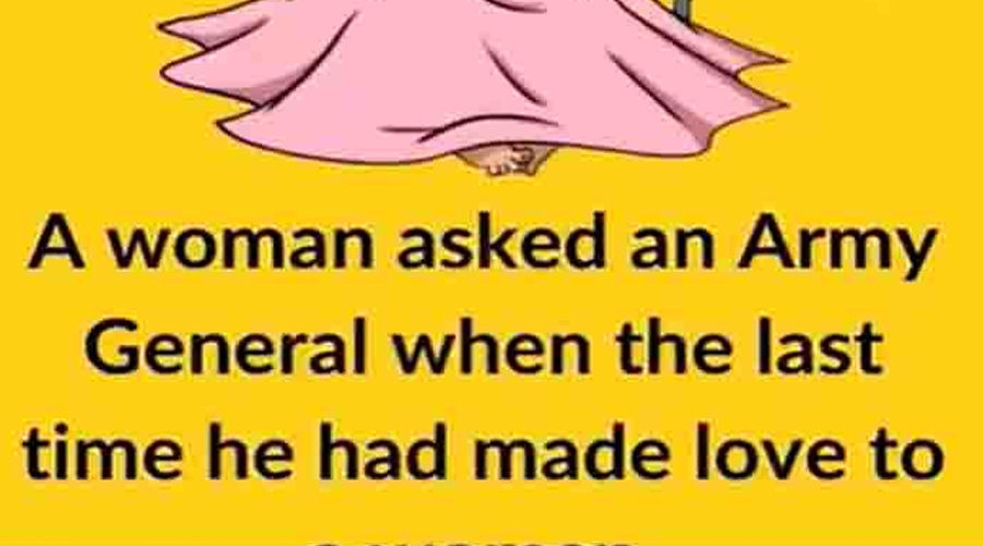 Video: A woman asked an Army General when the last time he had made love to a woman