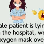 A Male Patient is Lying in Bed in The Hospital