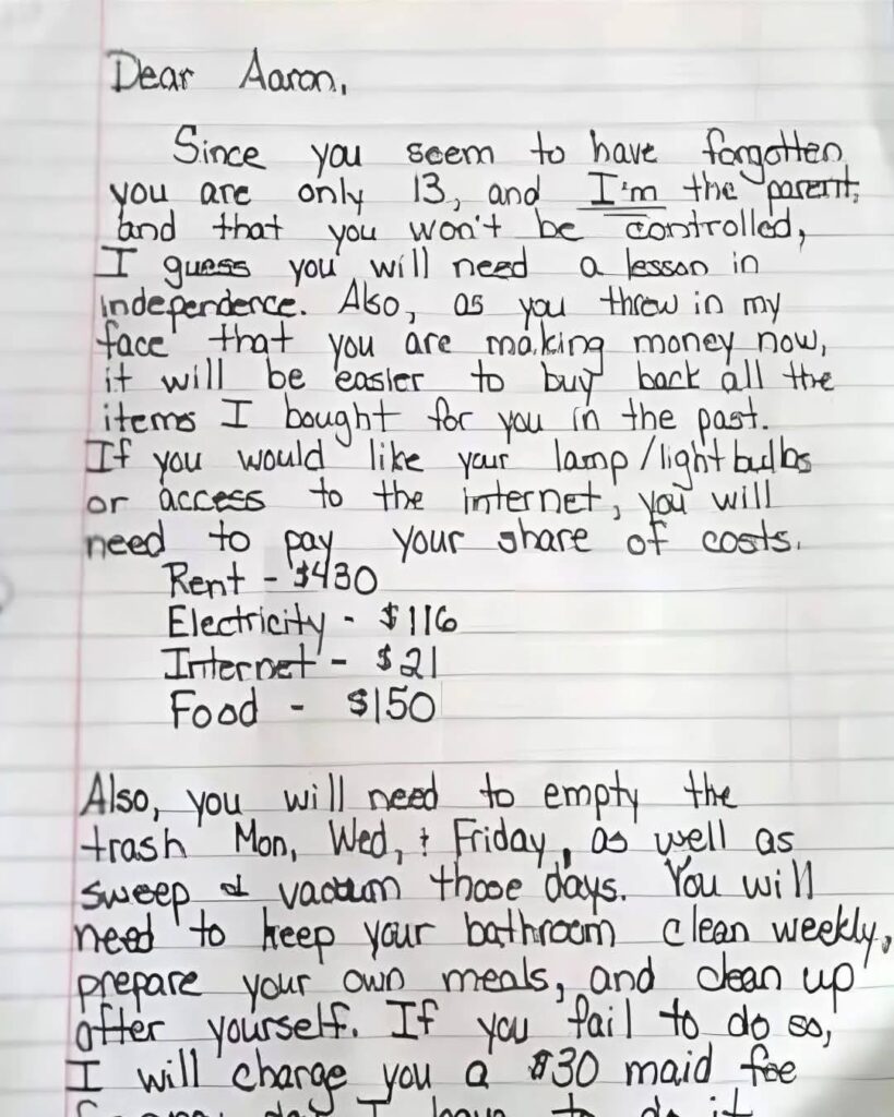 Mom Leaves a Note on Her “Disrespectful” Son’s Door—Now It’s Going Viral