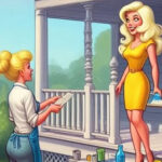 A blonde, looking to make some extra cash