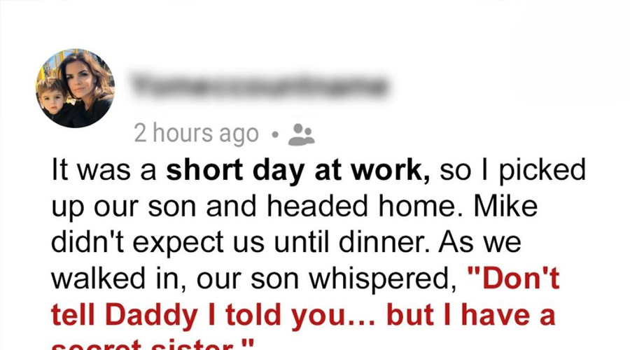 I Picked up My Son and He Said ‘Mommy I Have a Secret Sister’ – When I Confronted