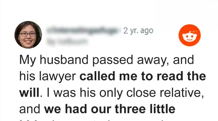 Single Mother of 3 Shows up for the Reading of Her Late Husband’s
