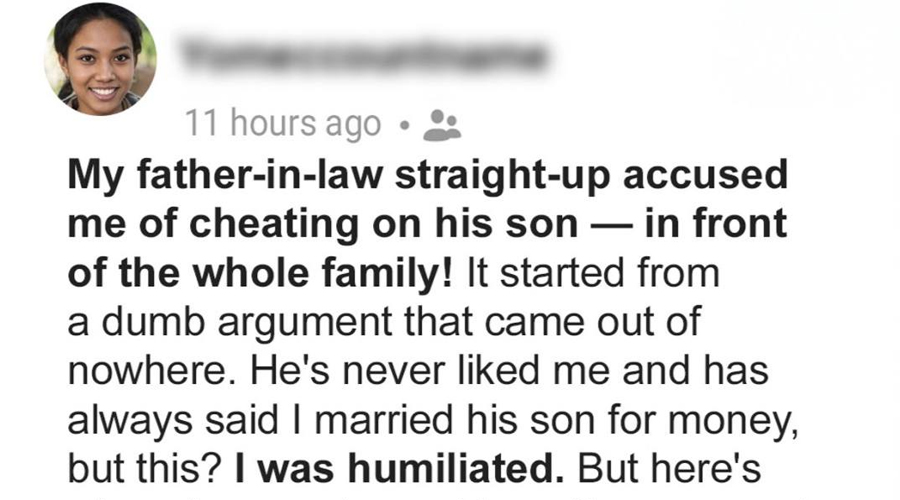 My Father-in-Law Accused Me of Cheating Days Later, Karma Caught Up with Him