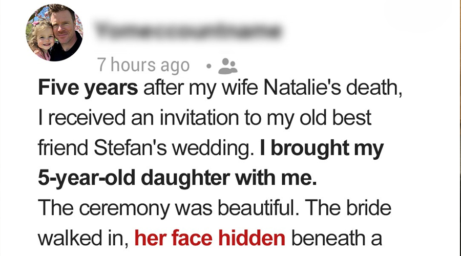 Five Years After My Wife’s Death, I Took My Child to My Best Friend’s Wedding When I Saw the Bride, My Daughter Asked, ‘Daddy, Why Are You Crying?’