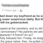 I Tracked My Suspicious Boyfriend Straight to the Cemetery – If Only I Had Known Whom He Came to Visit