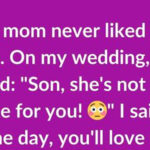 My mom never liked my wife When I told her I was getting married…