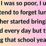 I was so poor that I couldn’t afford lunch