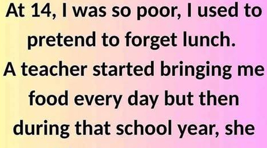 I was so poor that I couldn’t afford lunch