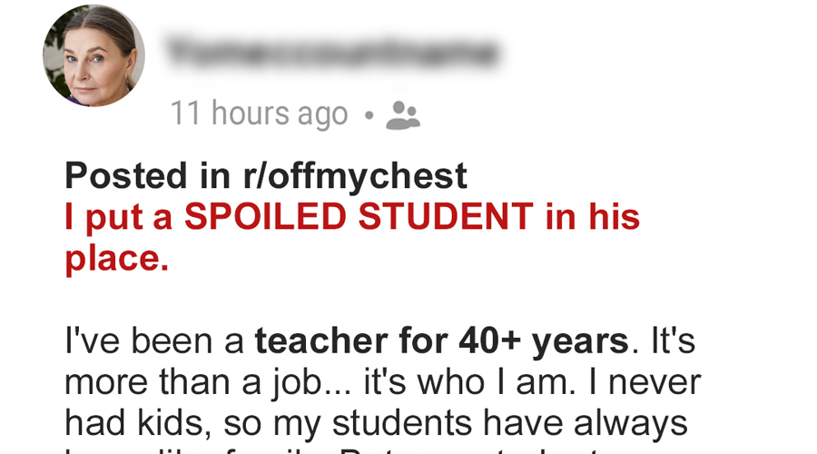 Lonely Elderly Teacher Puts a Spoiled Student in His Place but Quits the Next Day After Finding a Box on Her Doorstep — Story of the Day