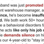 My Husband Developed an Entitled Attitude After He Was Promoted