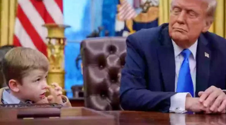 Donald Trump’s Reaction to Elon Musk’s Son’s White House Antics Goes Viral