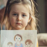 When I discovered why my 5-year-old daughter started drawing our family without her dad, I was speechless.