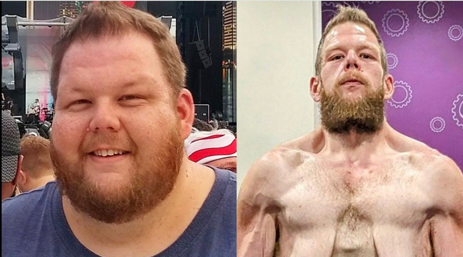 Internet praises man for 360lb weight loss