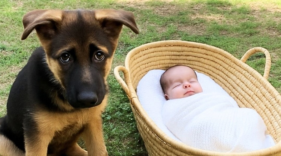 Man Hears His Dog Barking from Afar, Finds It Sitting near an Abandoned Baby – Story of the Day