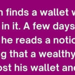 A Man Finds A Wallet With $700 In It. Check full story in the comment