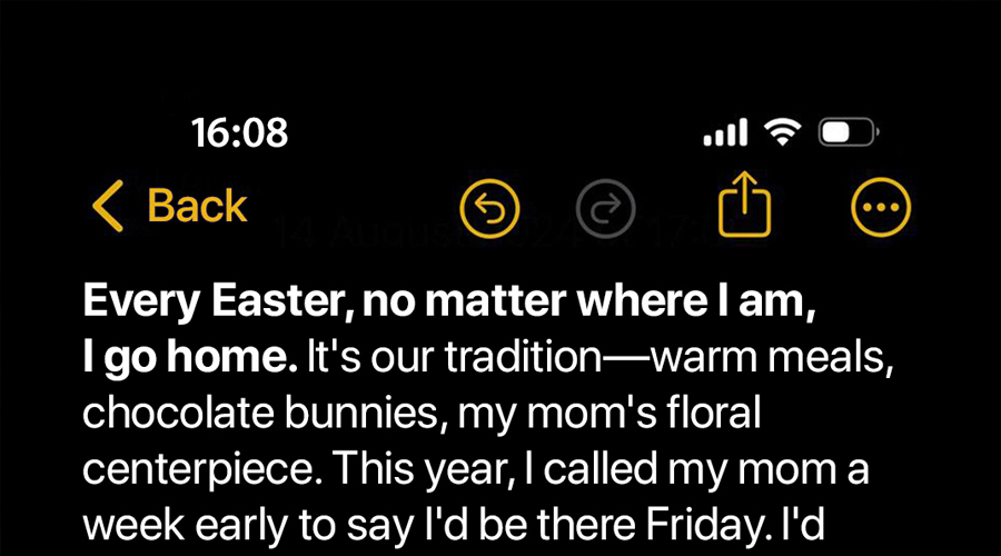 I Called My Parents Before Easter to Say I’d Be Visiting — But My Mom Said I No Longer Had a Family