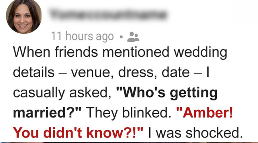 I Was the Only One Who Didn’t Get an Invite to My Close Friend’s Wedding — When I Crashed It, I Was Shocked to Find Out Why