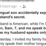 My bilingual son accidentally exposed my husband’s secret.