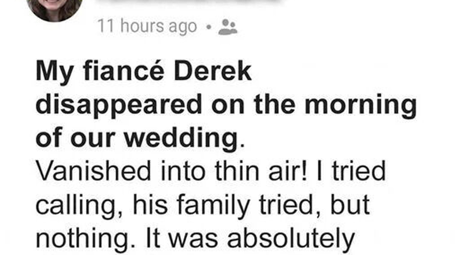 Fiancé vanishes on wedding day leaving bride at the altar — One day she gets a message request from him