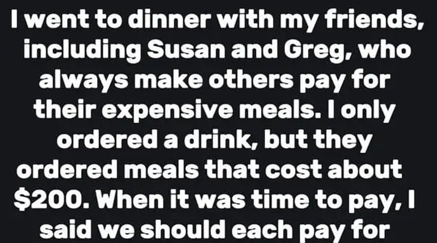 My Friends Always Order Expensive Food and Expect Everyone to Split the Bill, Here’s What I Did