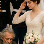 For 6 years, a young baker left warm food for a quiet homeless man—never asking his name! On her wedding day, 12 Marines arrived in full uniform… and something unexpected happened